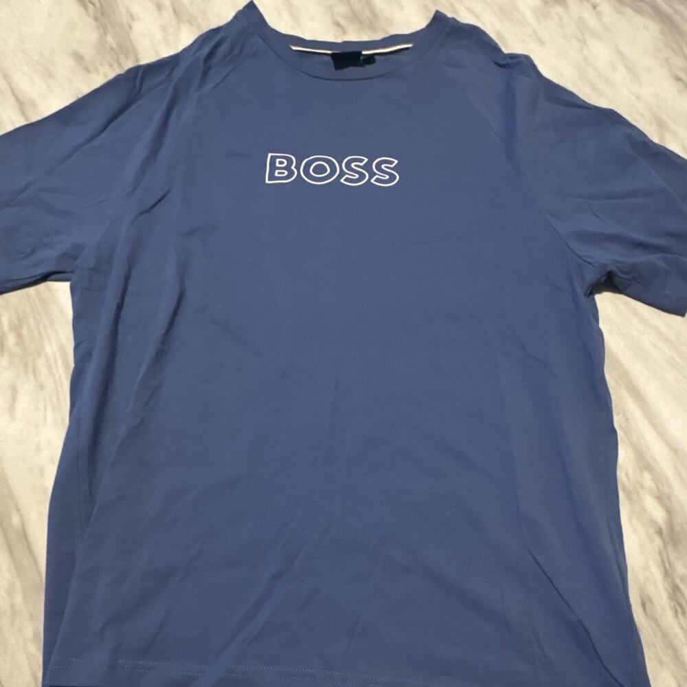 Men’s HUGO BOSS Shirt Blue/White Size Small NWOT Cotton
